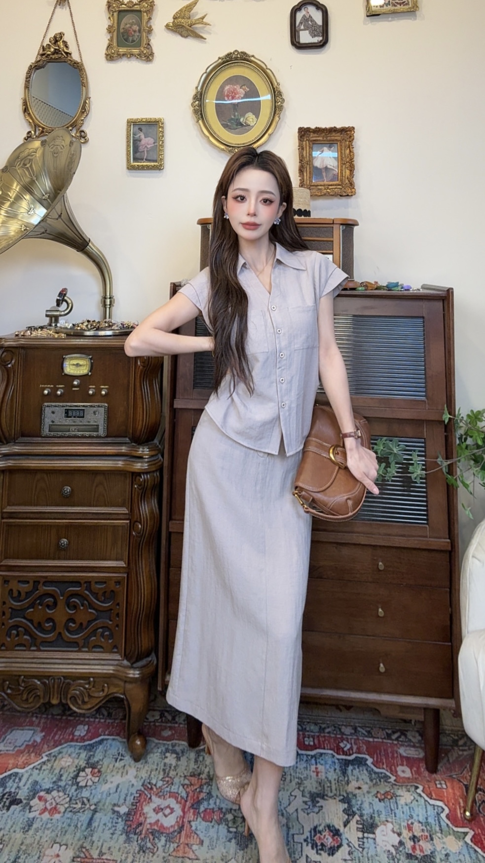 【十一港风】法式复古设计感小众气质通勤套装2505T1044