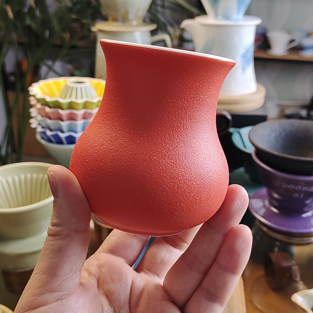 陶瓷双味感官杯红色