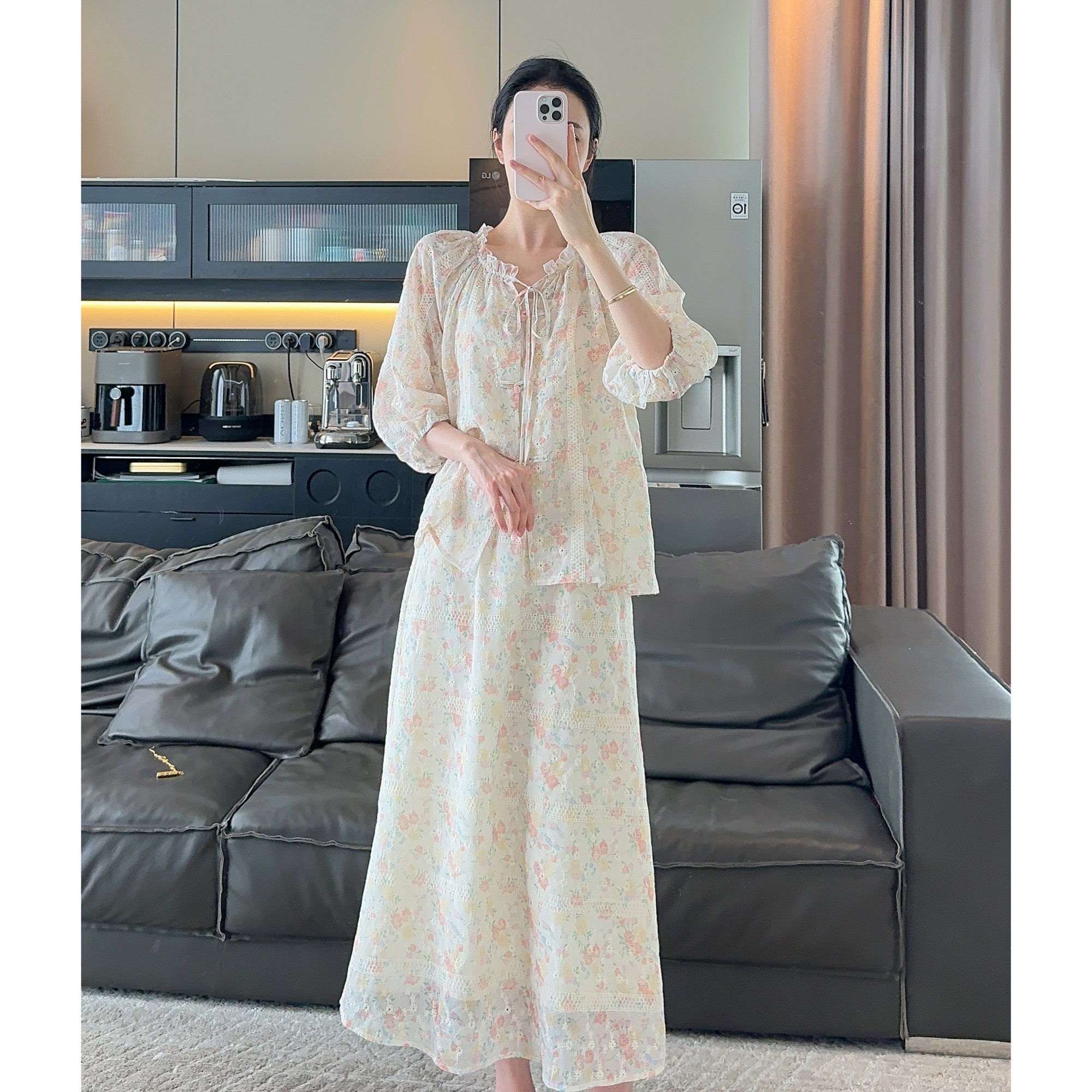 Zwinnie/詹维尼【碎花棉套装】温柔风印花刺绣套装 GYT202527