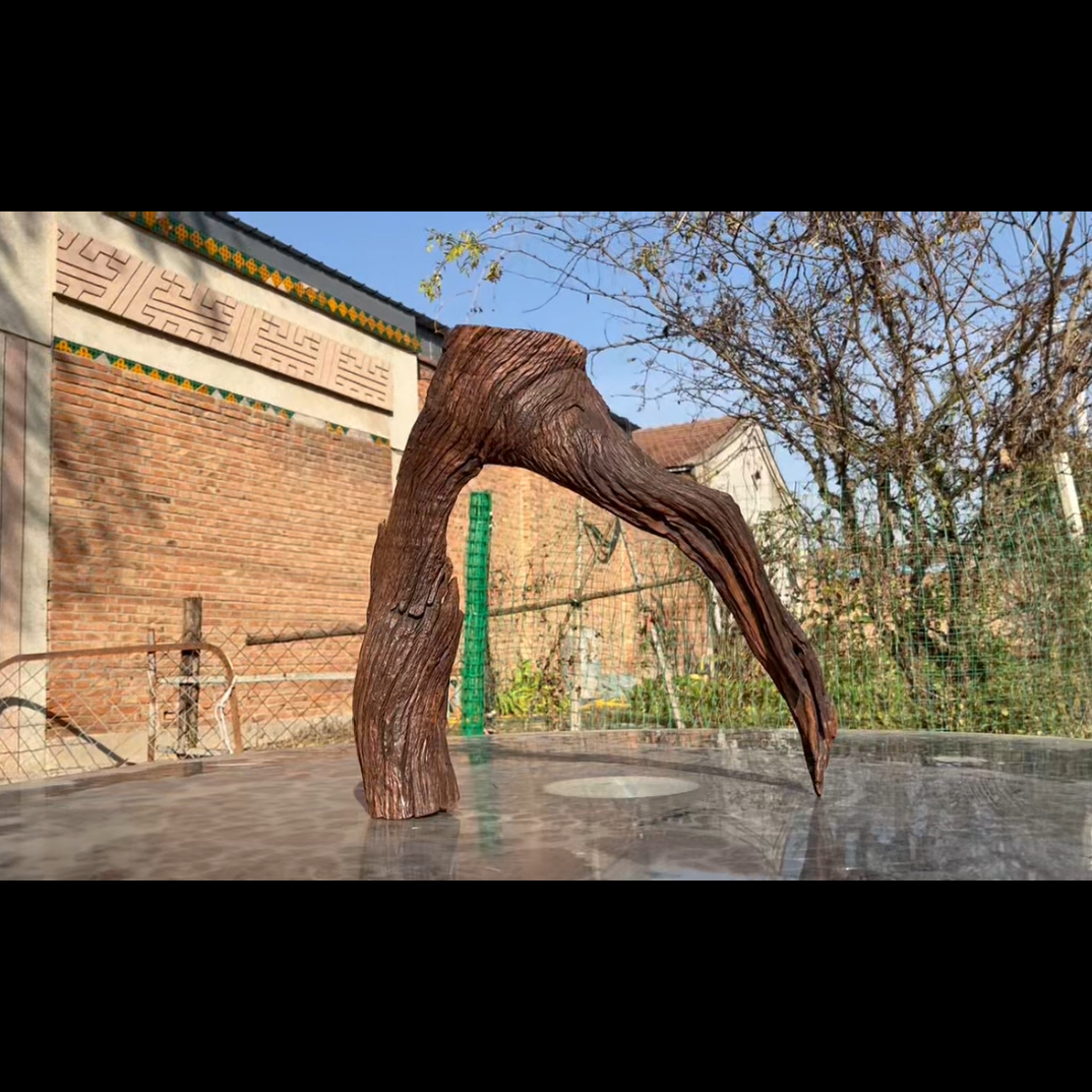 尺寸：40✖️13✖️40，鱼缸造景沉木摆件，紫柚木，秒沉包煮，树桩沉木