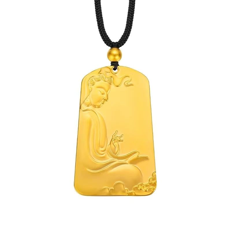 合金吊坠 【合金吊坠】  新中式国朝精品祥云观音吊坠简单大气