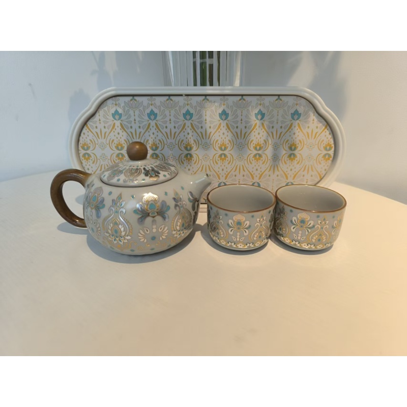 LX227茉见敦煌一壶两杯加茶盘