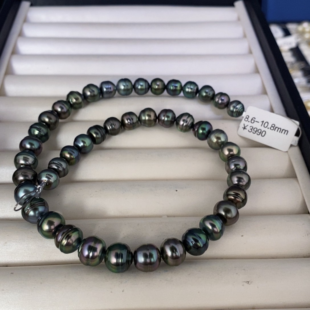 海水珍珠项链未镶嵌宅****）大溪地项链8.6-10.8范