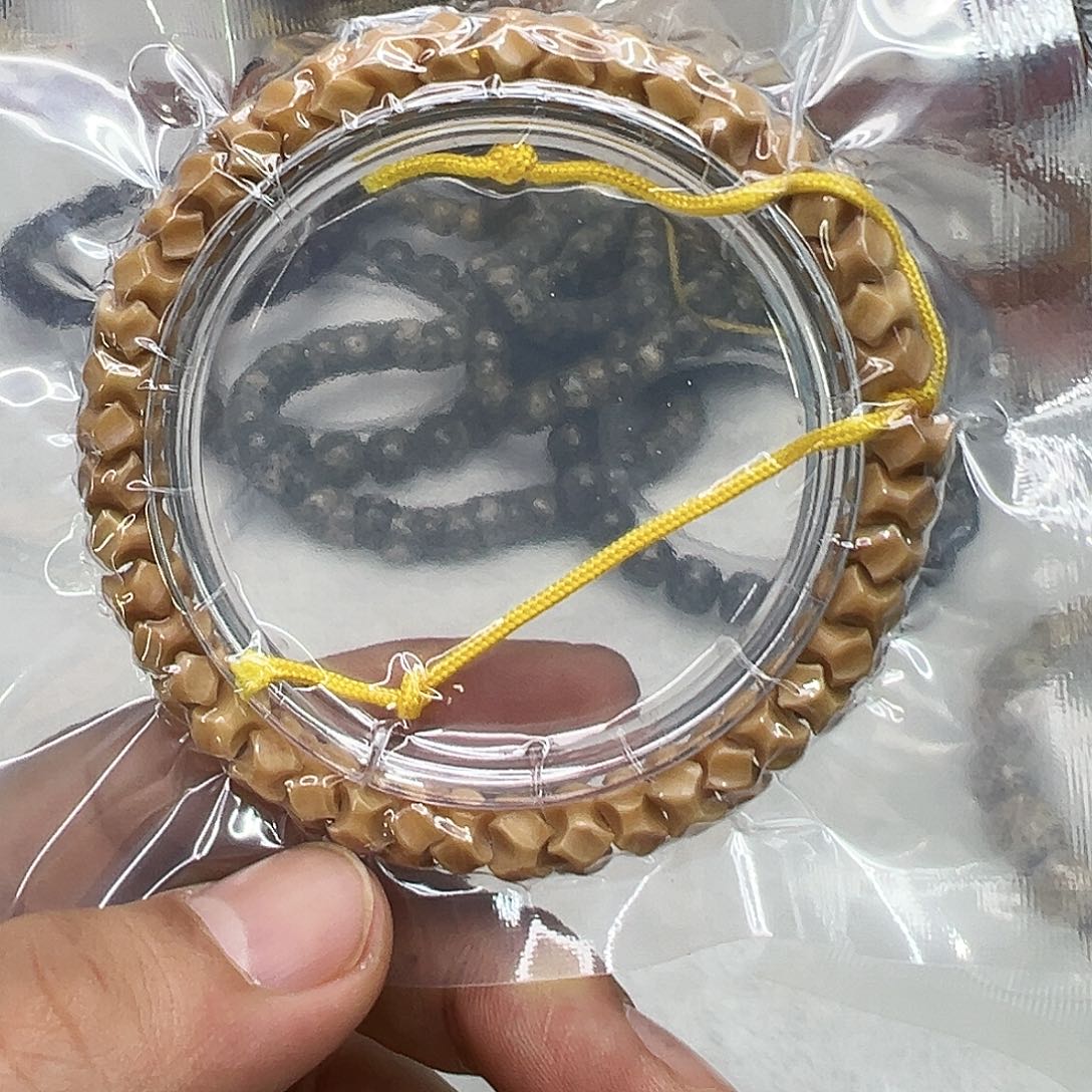 星月菩提手串68骑士糯冰龙脊梯田雕刻龙骨手持8