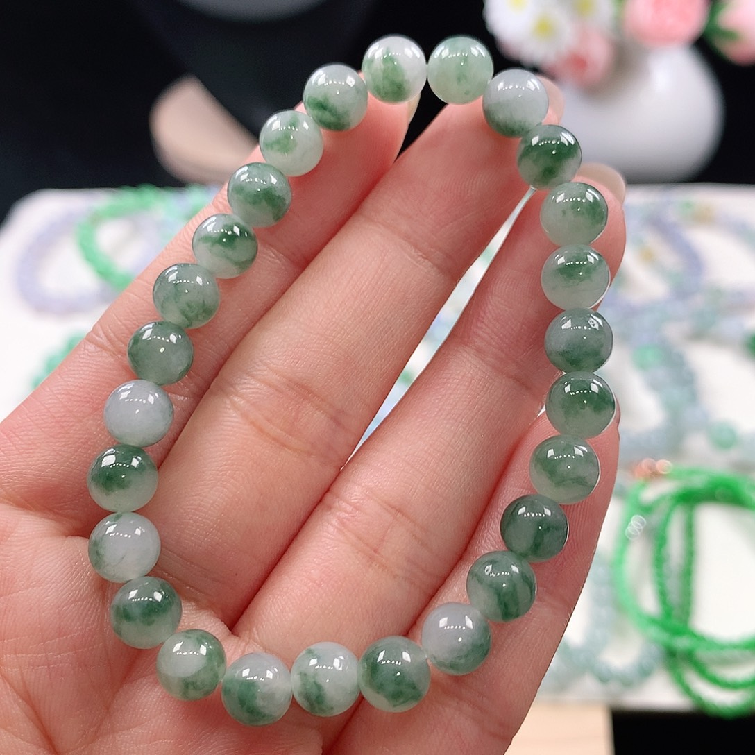 翡翠未镶嵌手链7mm
