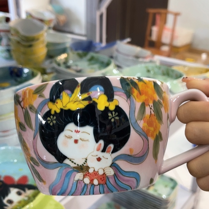 陶景德镇釉下手绘陶瓷 