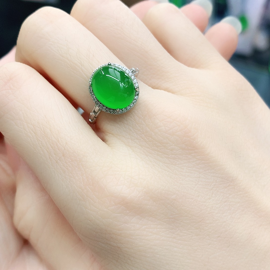 银S925镶嵌戒指玛瑙/玉髓