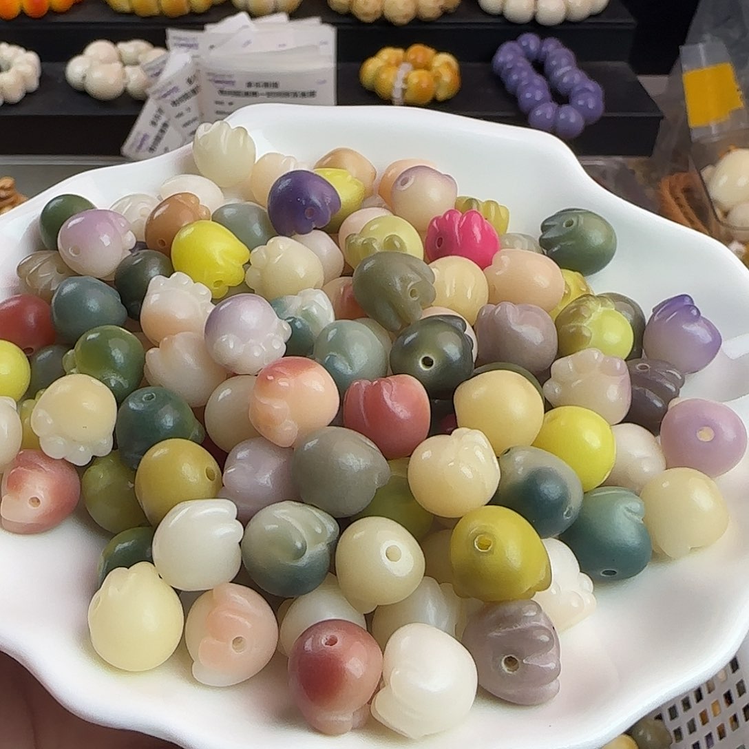 菩提根/象牙果手串卡12玛卡龙猫爪20颗卡牌➕20颗