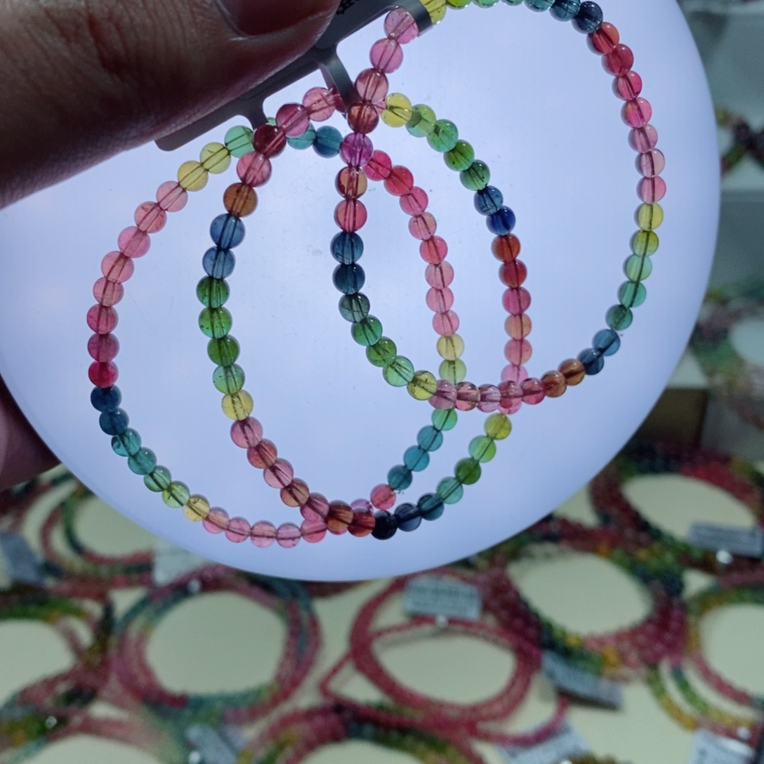 碧玺手链未镶嵌多样性发一条