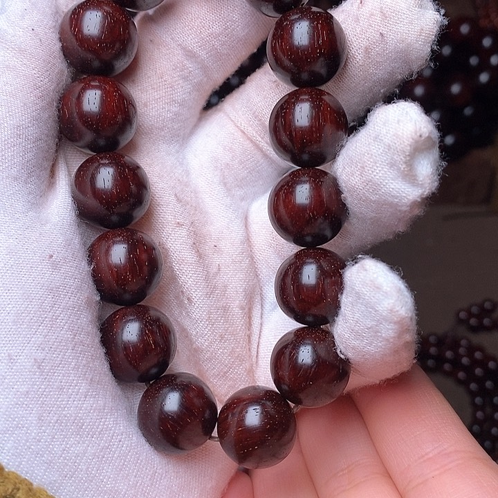 小叶紫檀手串/手链原汁原味1.5cm