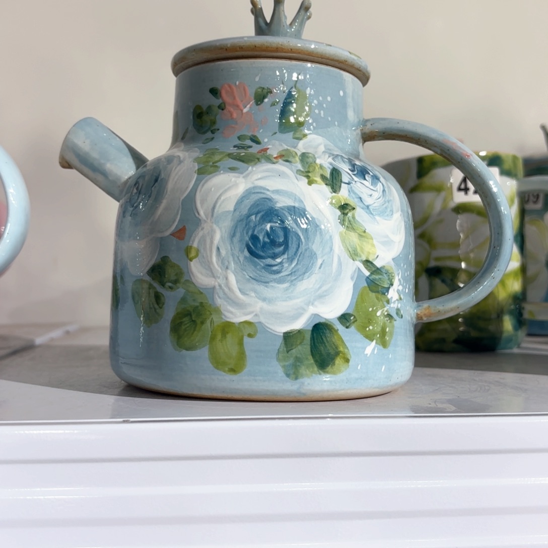 景德镇手绘高温釉下彩陶瓷茶具