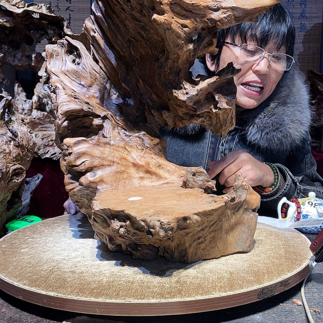 黑***圆937。株木随行根艺