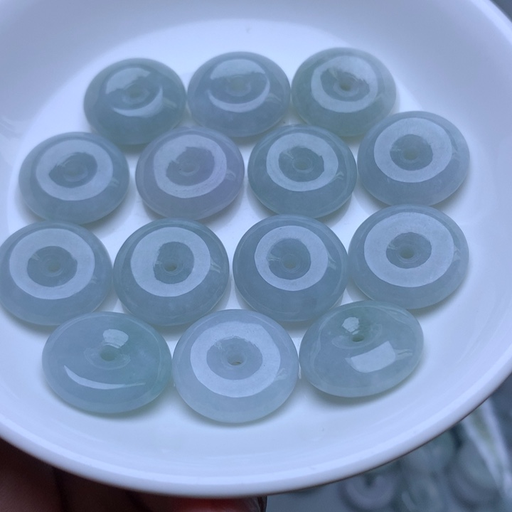 散珠翡翠卡18冰平安扣3个