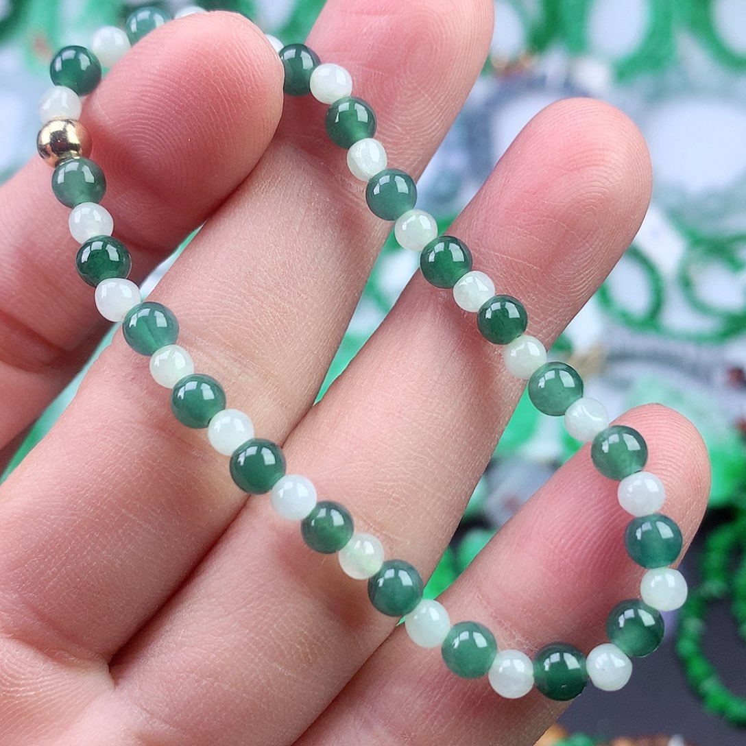 未镶嵌手链翡翠手串