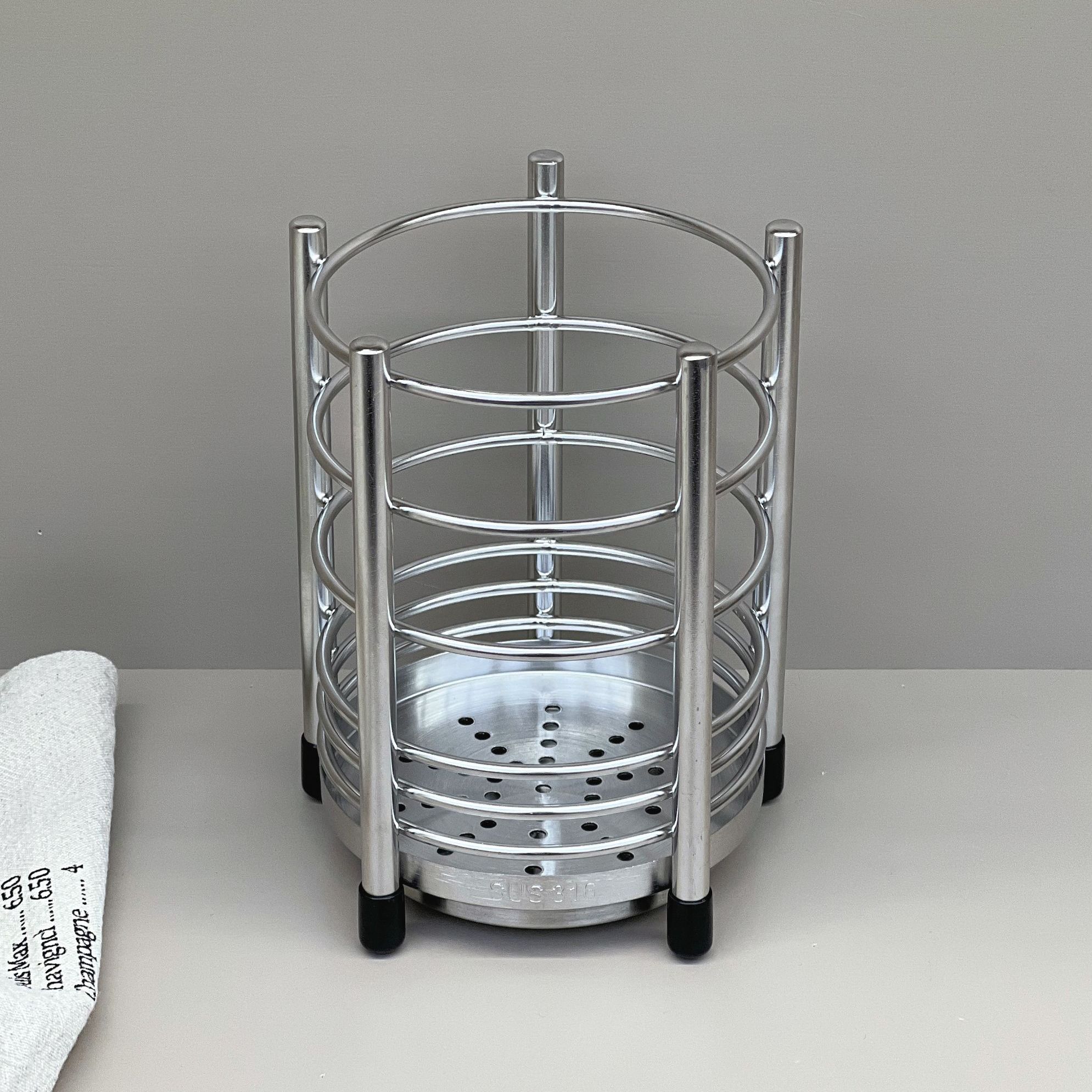 筷子筒316不锈钢沥水筷子笼 台面置物架筷子筒收纳桶加厚筷子篓