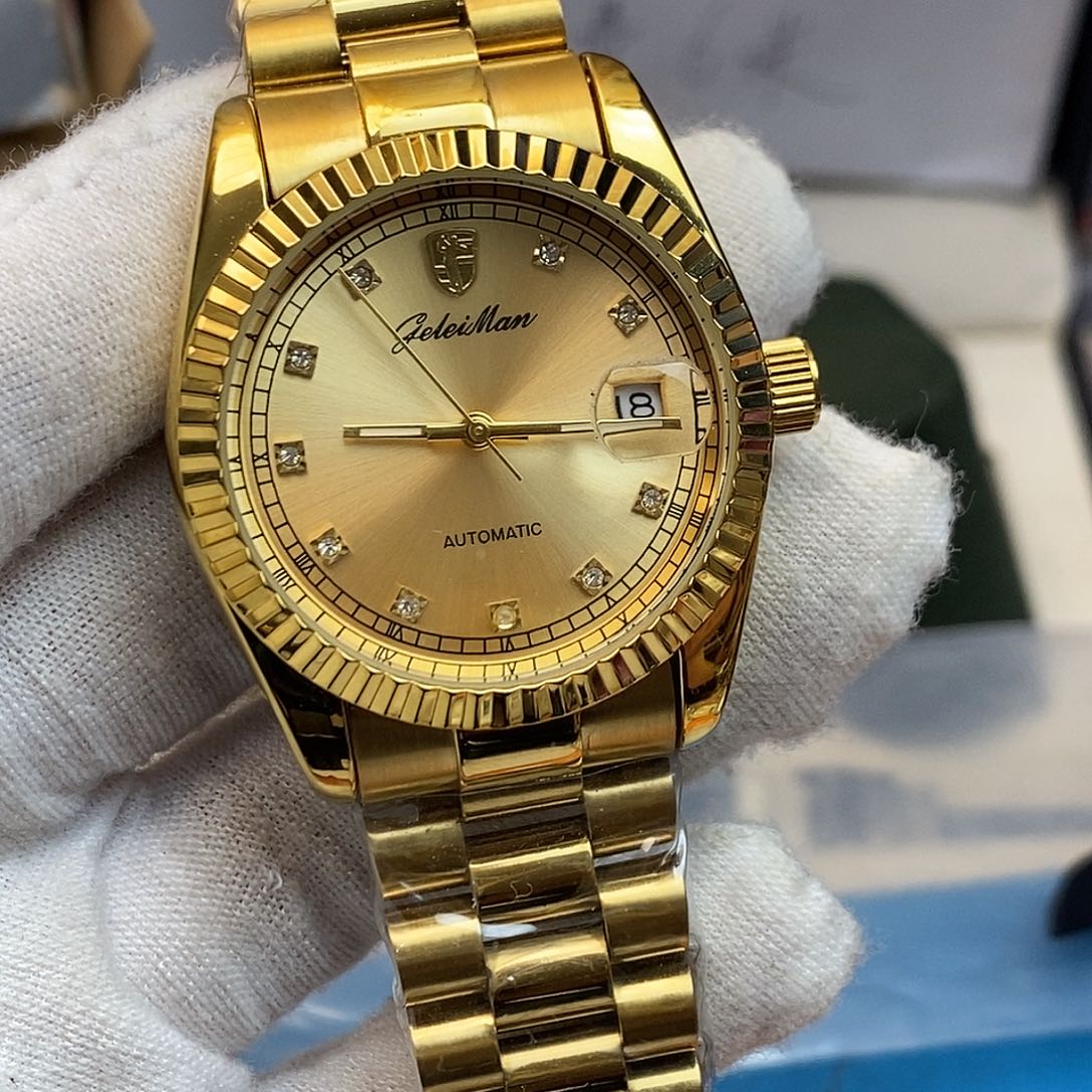 钢镀金机械机芯180米