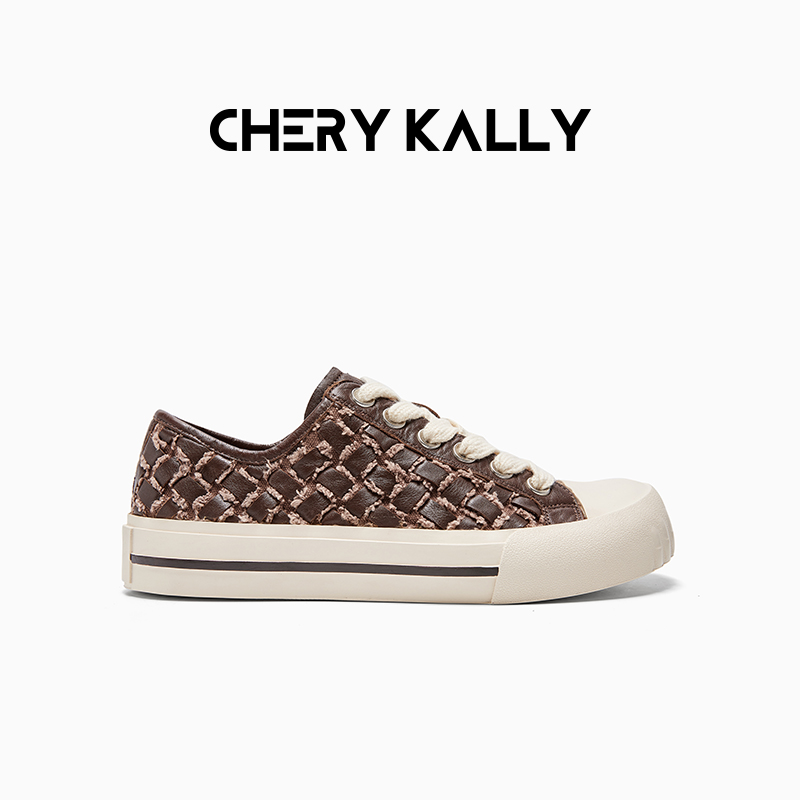 CHERY KALLY时尚休闲女鞋经典百搭小众鞋子厚底板鞋963XB5525