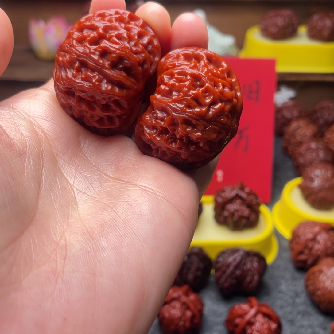 文玩核桃吊坠文玩核桃 手把件 宫灯 41