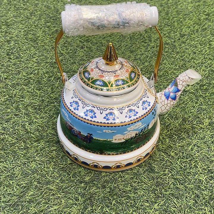 印铁蒙古族特色搪瓷壶2.5L