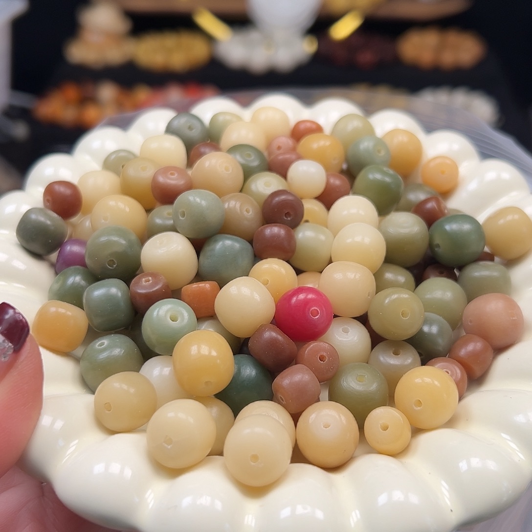手串菩提根/象牙果瑕疵混2000颗