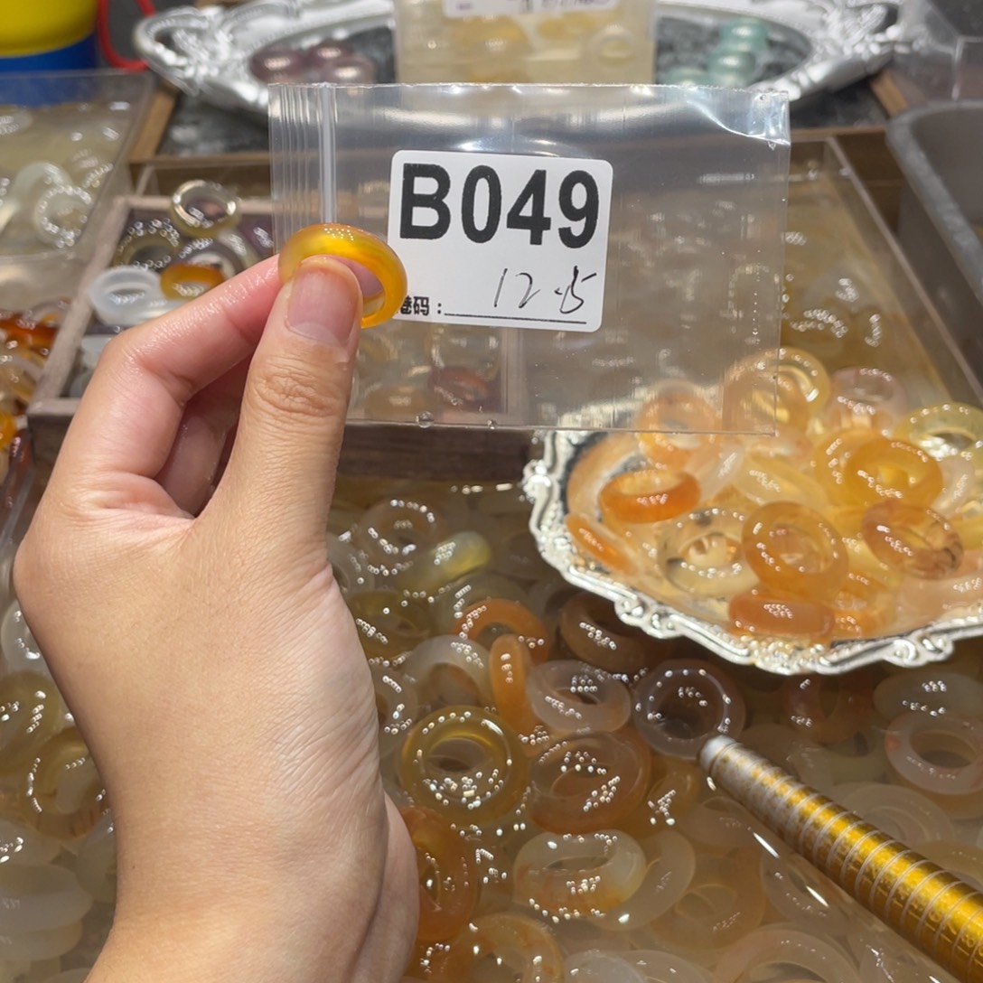 玛瑙/玉髓未镶嵌戒指049