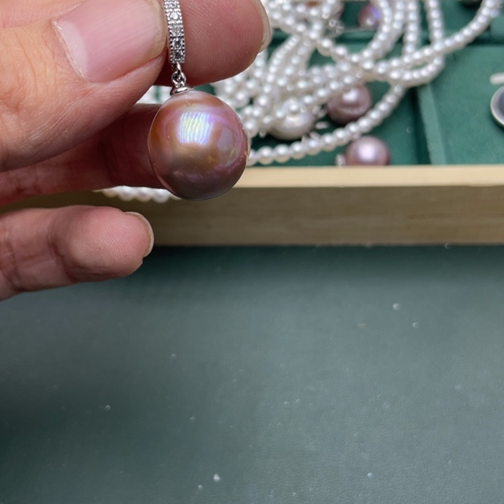 淡水珍珠吊坠(不含链)合金
