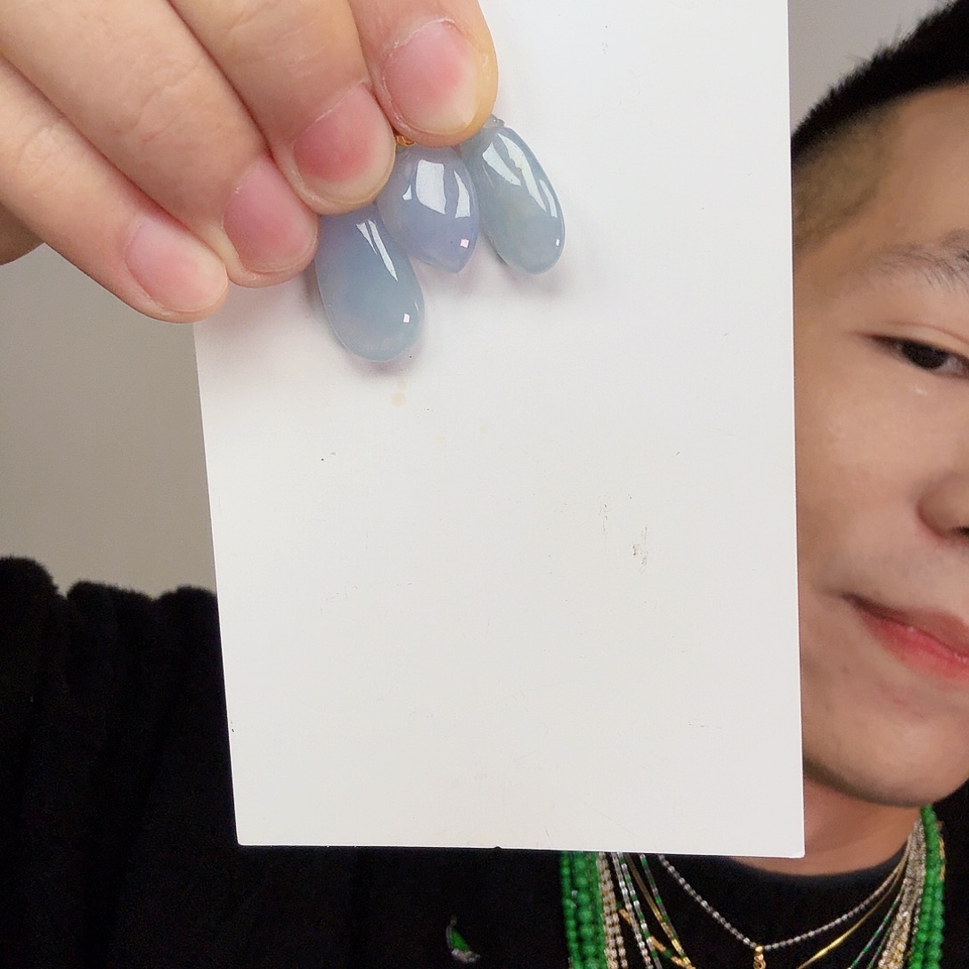 翡翠18K金镶嵌颈饰多样性发货一件