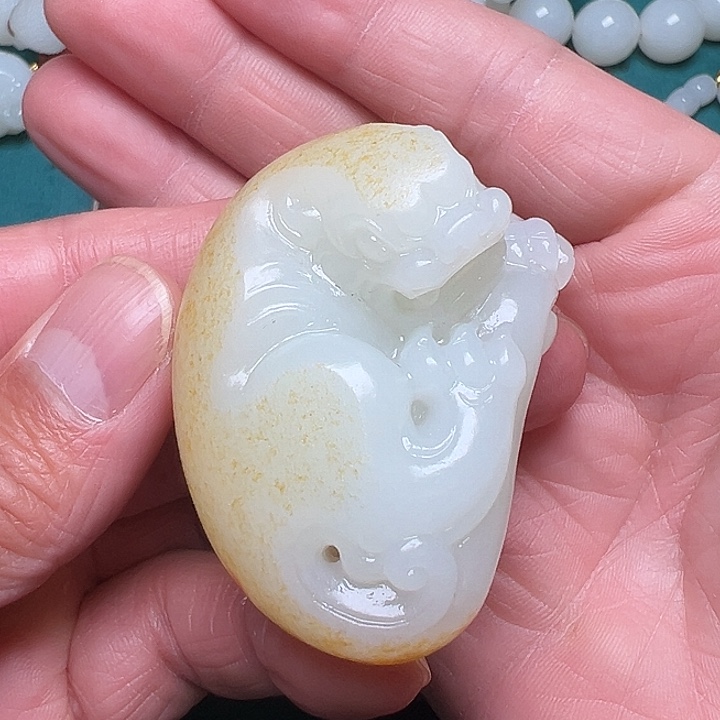 和田玉未镶嵌挂件