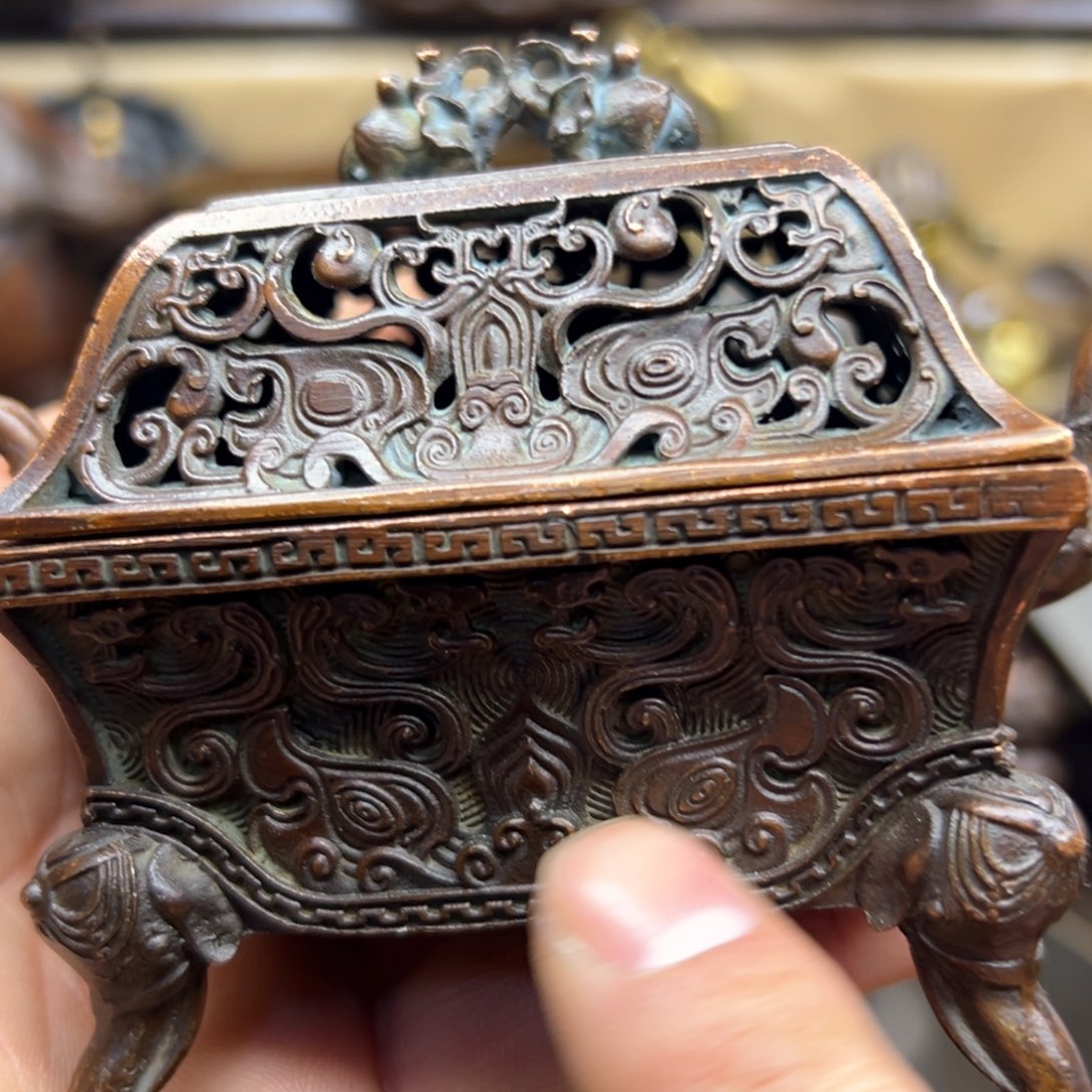 铜摆件欢迎欢迎你