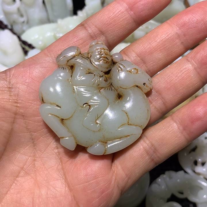 和田玉（白玉）颈饰未镶嵌洪*