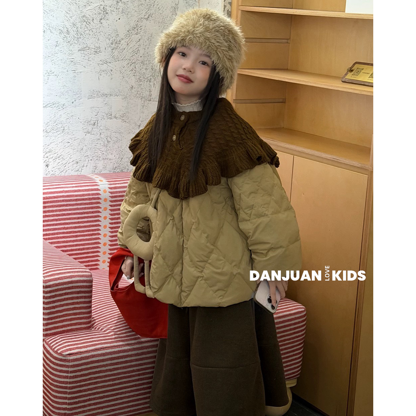 花田家童装25冬季新款女童棉服外套潮儿童冬装加厚超好看棉衣