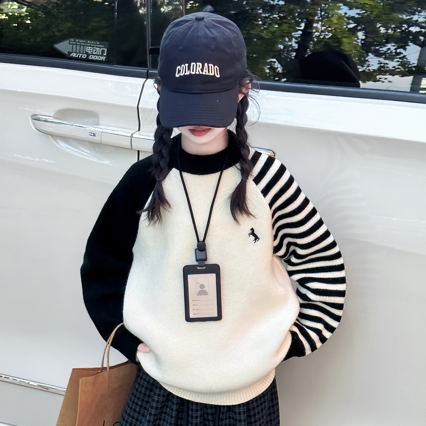 女童毛衣内搭秋冬2025新款儿童冬季洋气毛线衣女大童加厚打底上衣