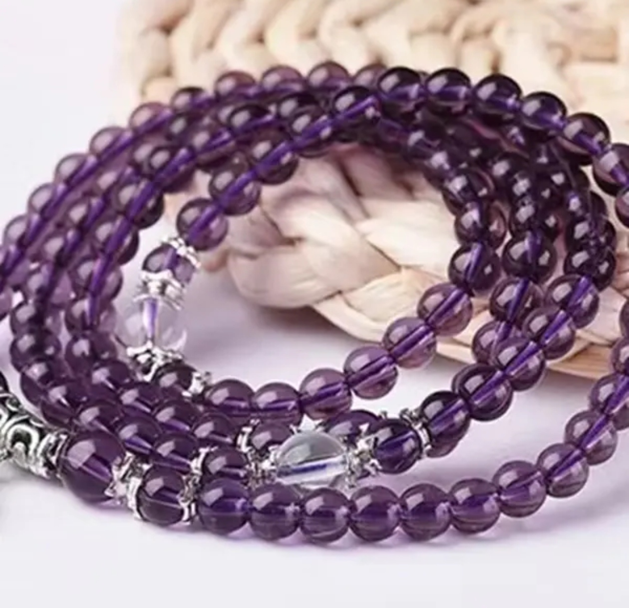 紫手串多圈（无礼盒）