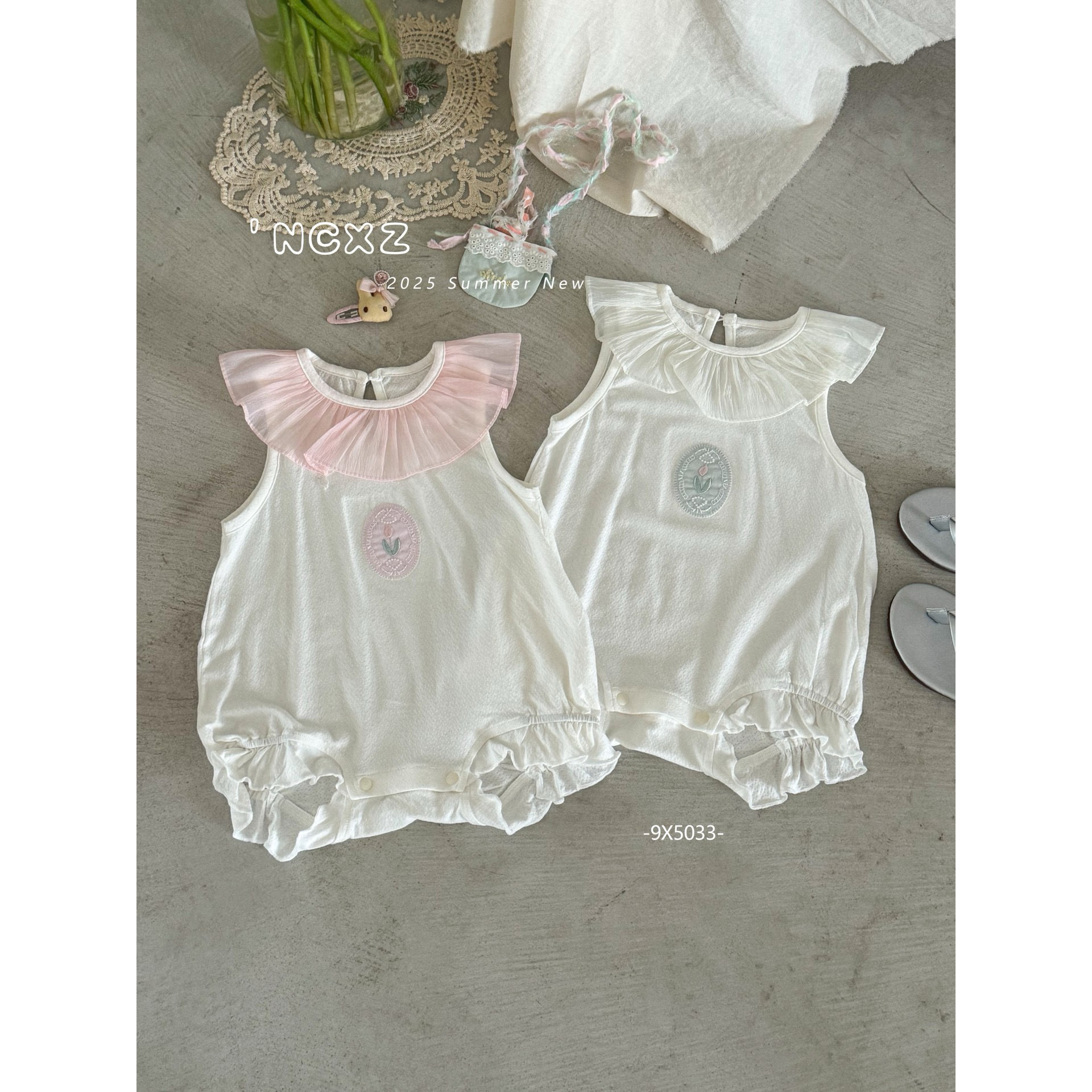 【NO退NO换】欢宝3店-奶茶小猪-2025夏-编码0353-9X5033-包屁衣
