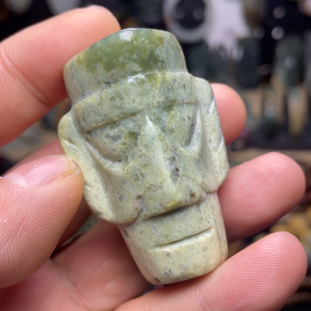 岫岩河磨玉（透闪石质玉）未镶嵌颈饰