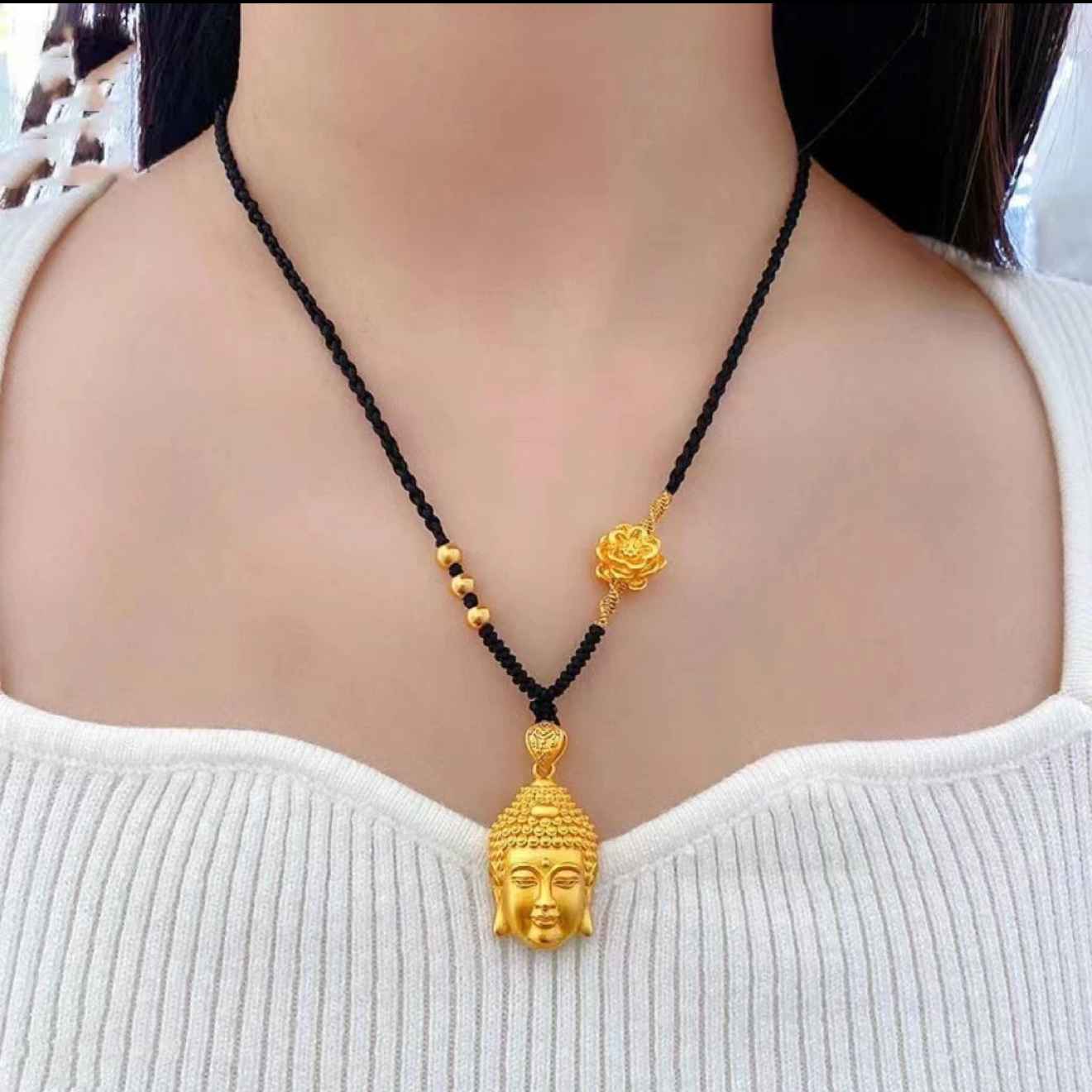 铜合金吊坠 （精美大佛头吊坠） 时尚大方 百搭百配 吉祥平安