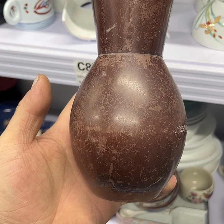 牙***总摆件老讷精品陶花瓶