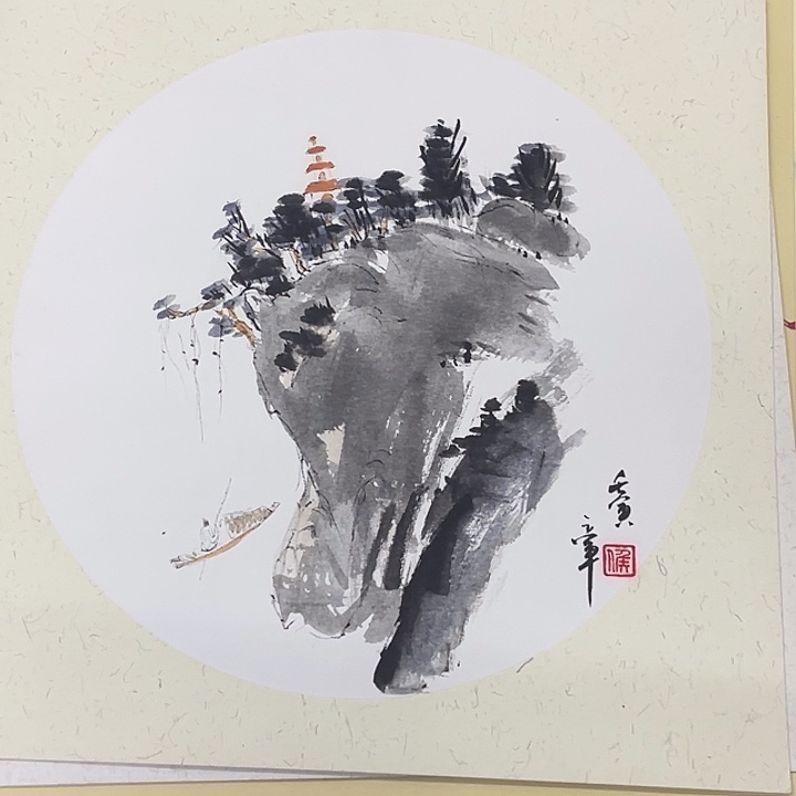 国画33-33卡纸作品艺