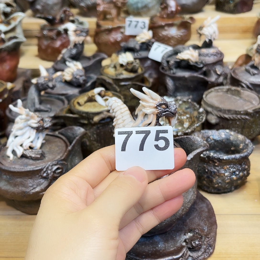 艳***杯柴烧粗陶手捏宝瓶