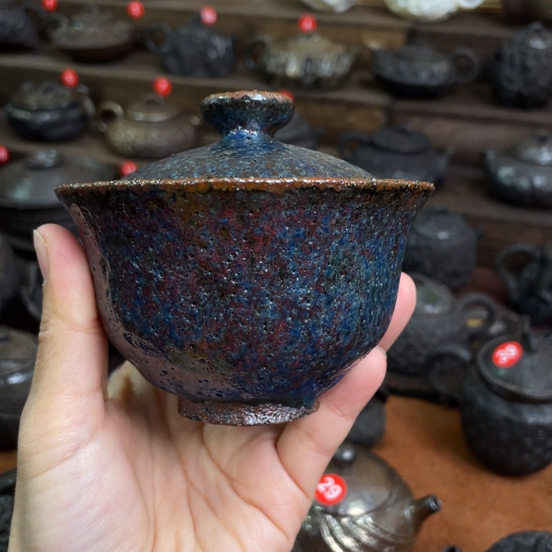 壶志野系列盖碗碗