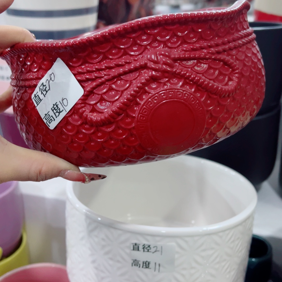 有孔，陶瓷花盆满10米包邮发货