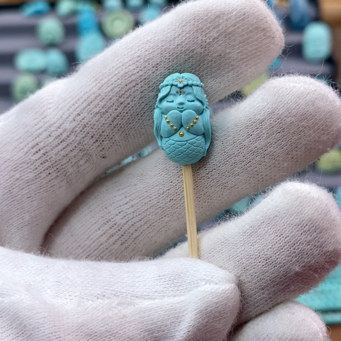 绿松石珠宝奇石未镶嵌七*.