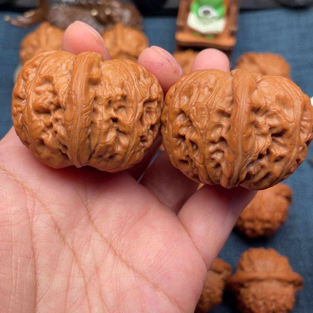 把件文玩核桃45毕业大元宝全品51克