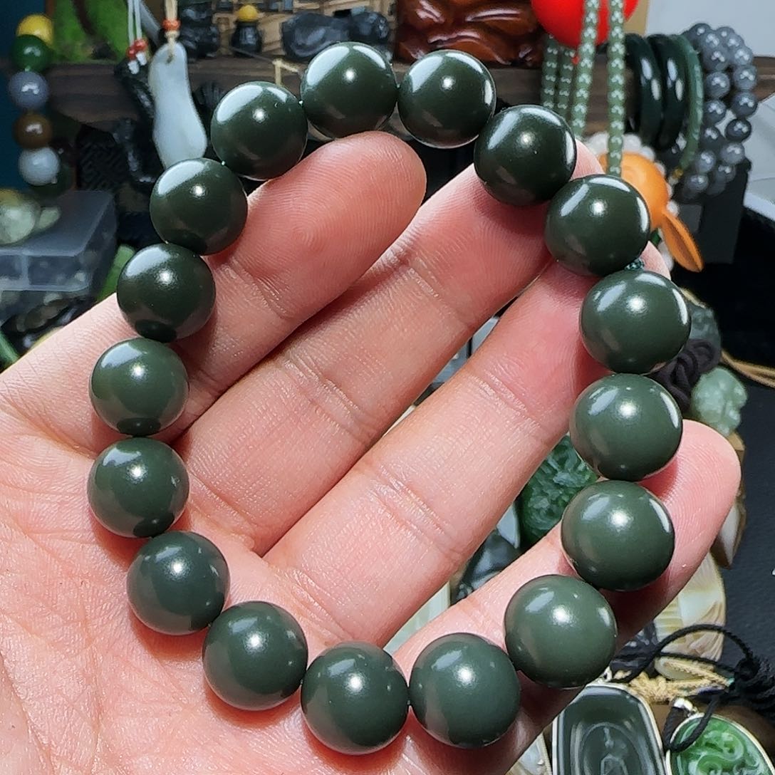 和田玉手串未镶嵌