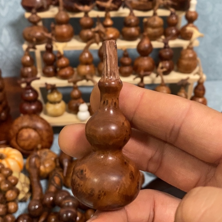 木麻梨疙瘩手工雕刻葫芦
