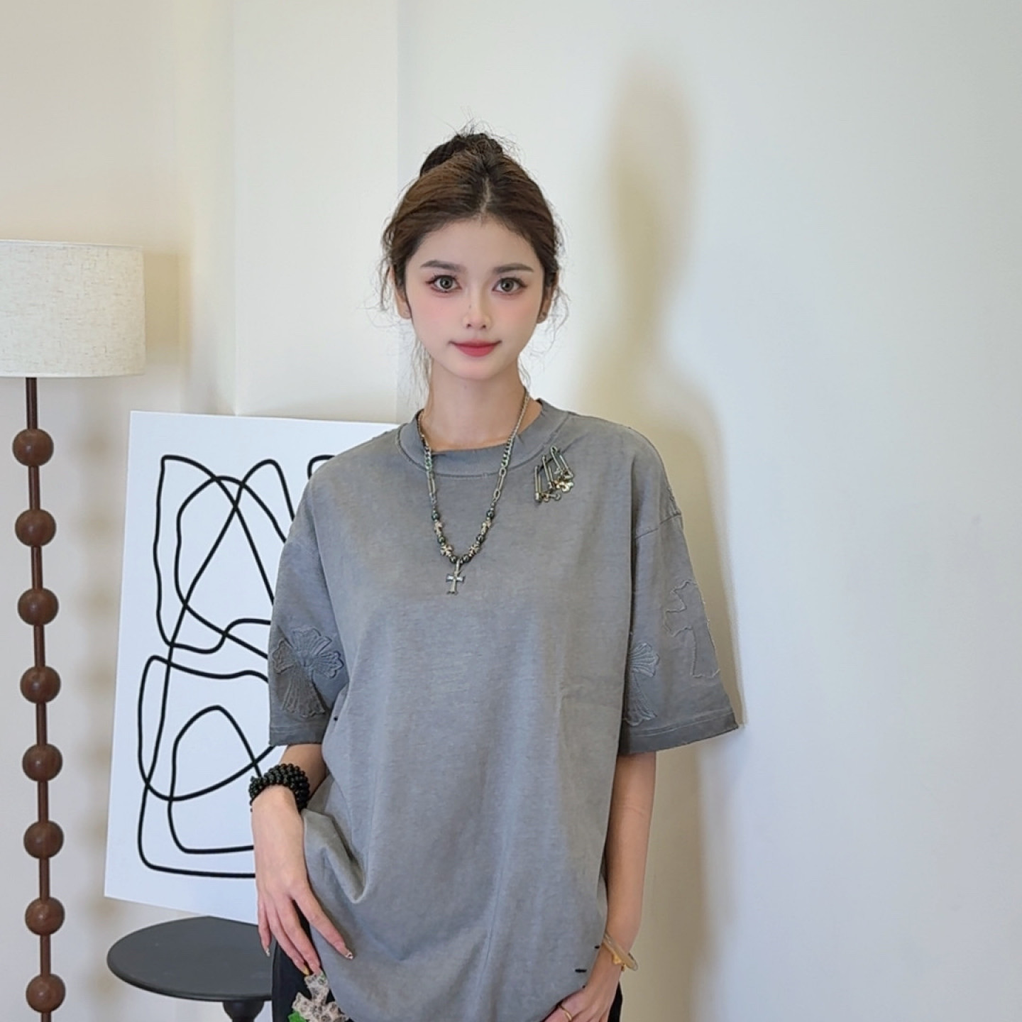 【阳阳专属】-时尚百搭潮流短袖-S256215-30链接