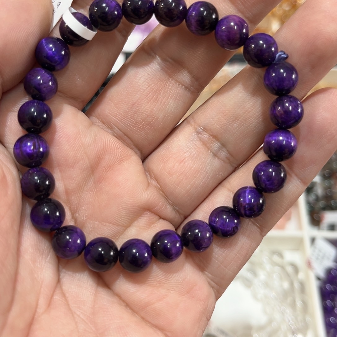 水晶手链未镶嵌紫虎眼