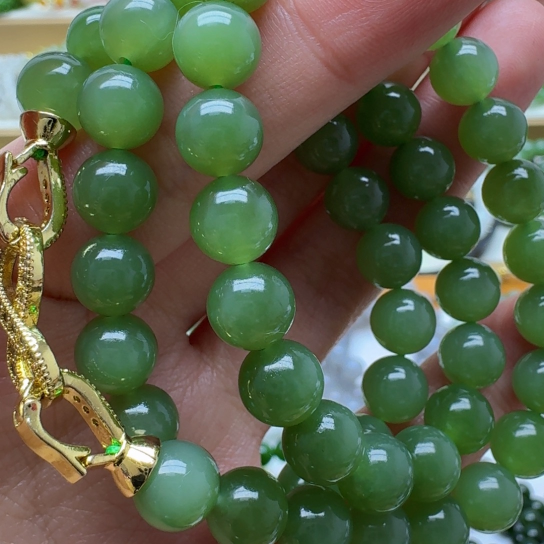 和田玉未镶嵌手链