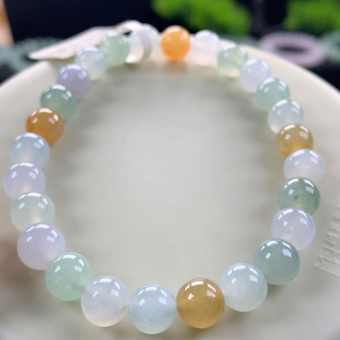 翡翠未镶嵌手链卡7.5