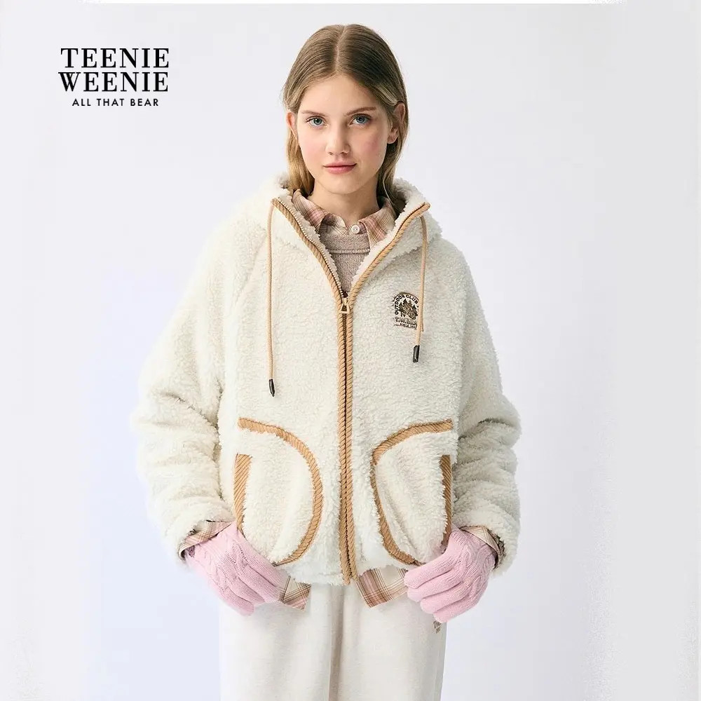 TeenieWeenie小熊卫衣女2025冬季新款女装TTMZ254TC5A